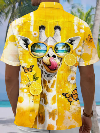 men's aloha shirt back view