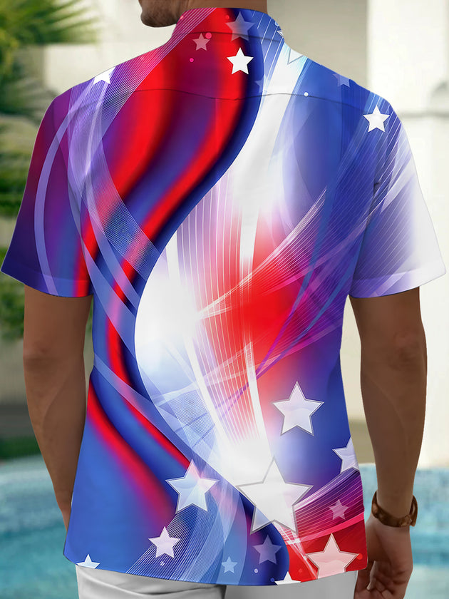 men's aloha shirt back view