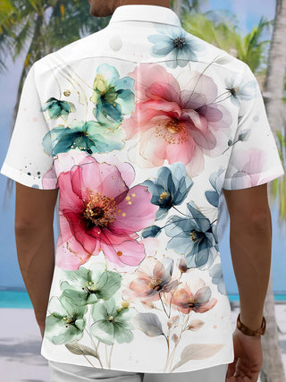 men's aloha shirt back view