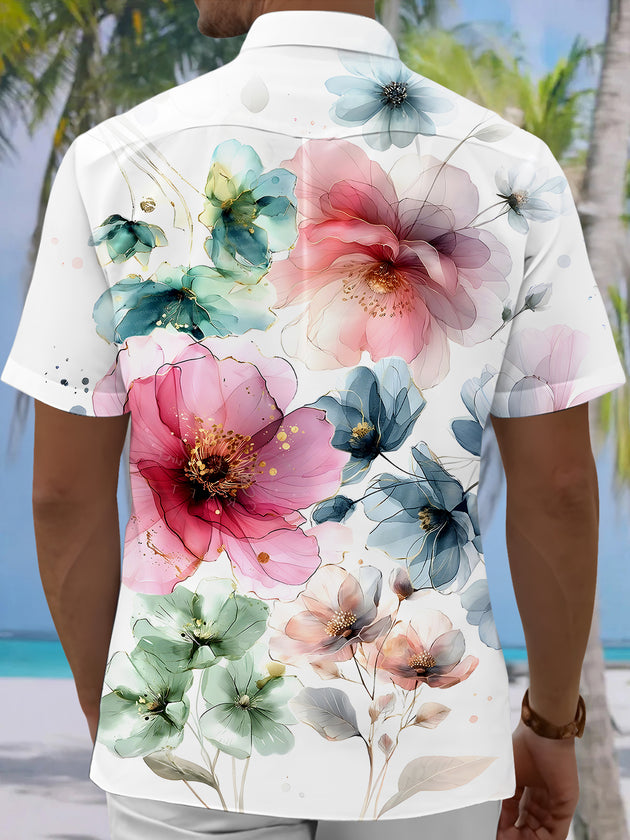 men's aloha shirt back view