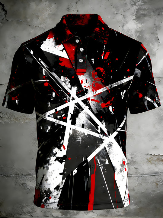 men's tie dye shirt front view