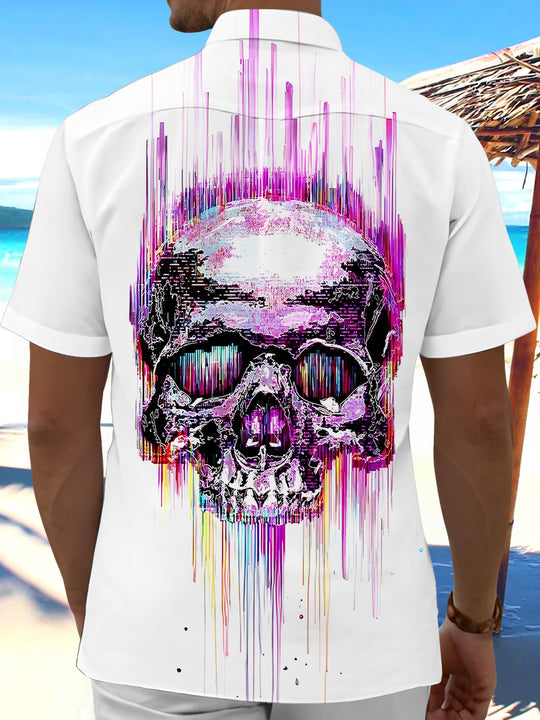 men's aloha shirt back view