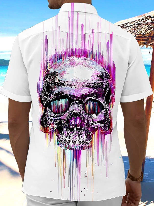men's aloha shirt back view