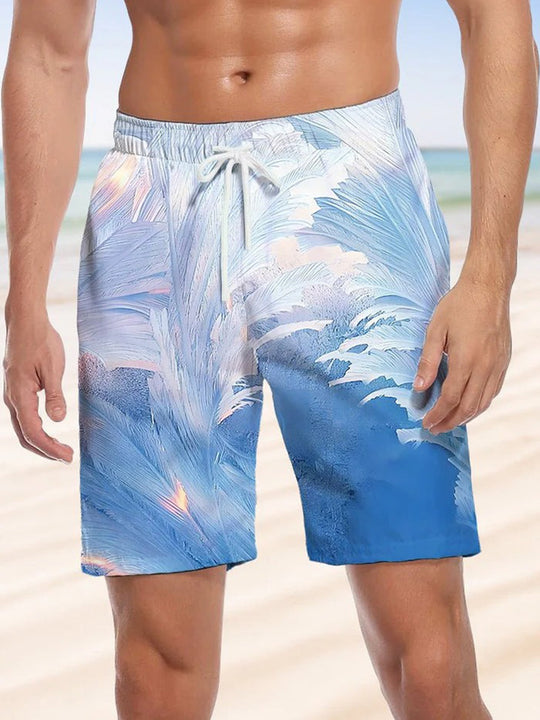 men's gradient print casual pants front view