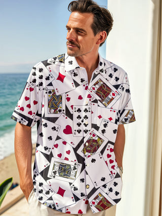 men's printed shirt summer vacation view 8