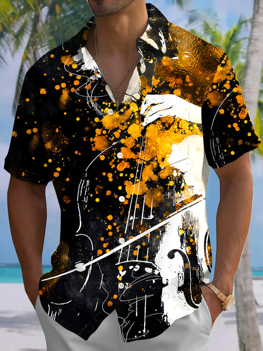 men's tie dye shirt front view