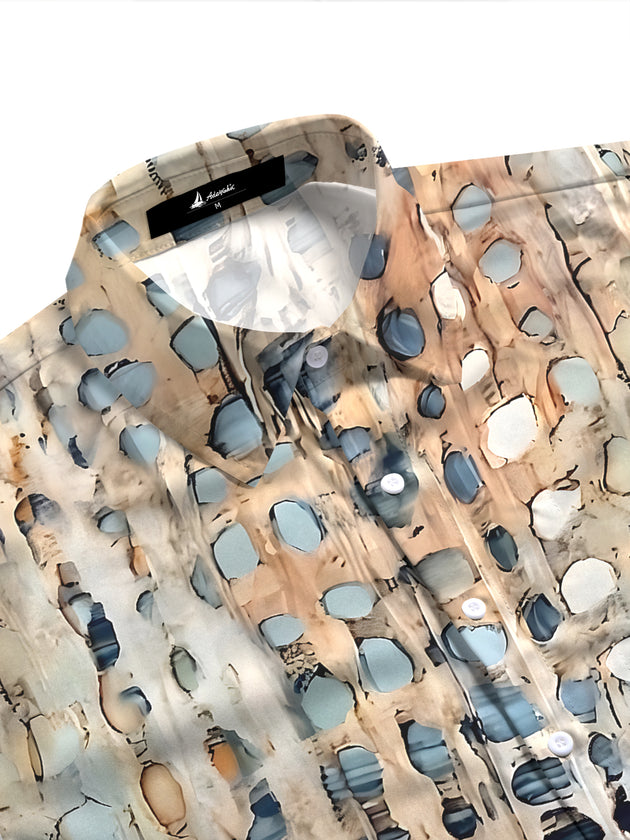 Retro Geometry Women's Short Sleeve Shirts