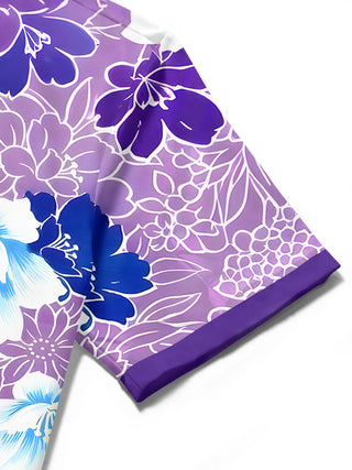 men's Hawaiian shirt close-up short sleeve