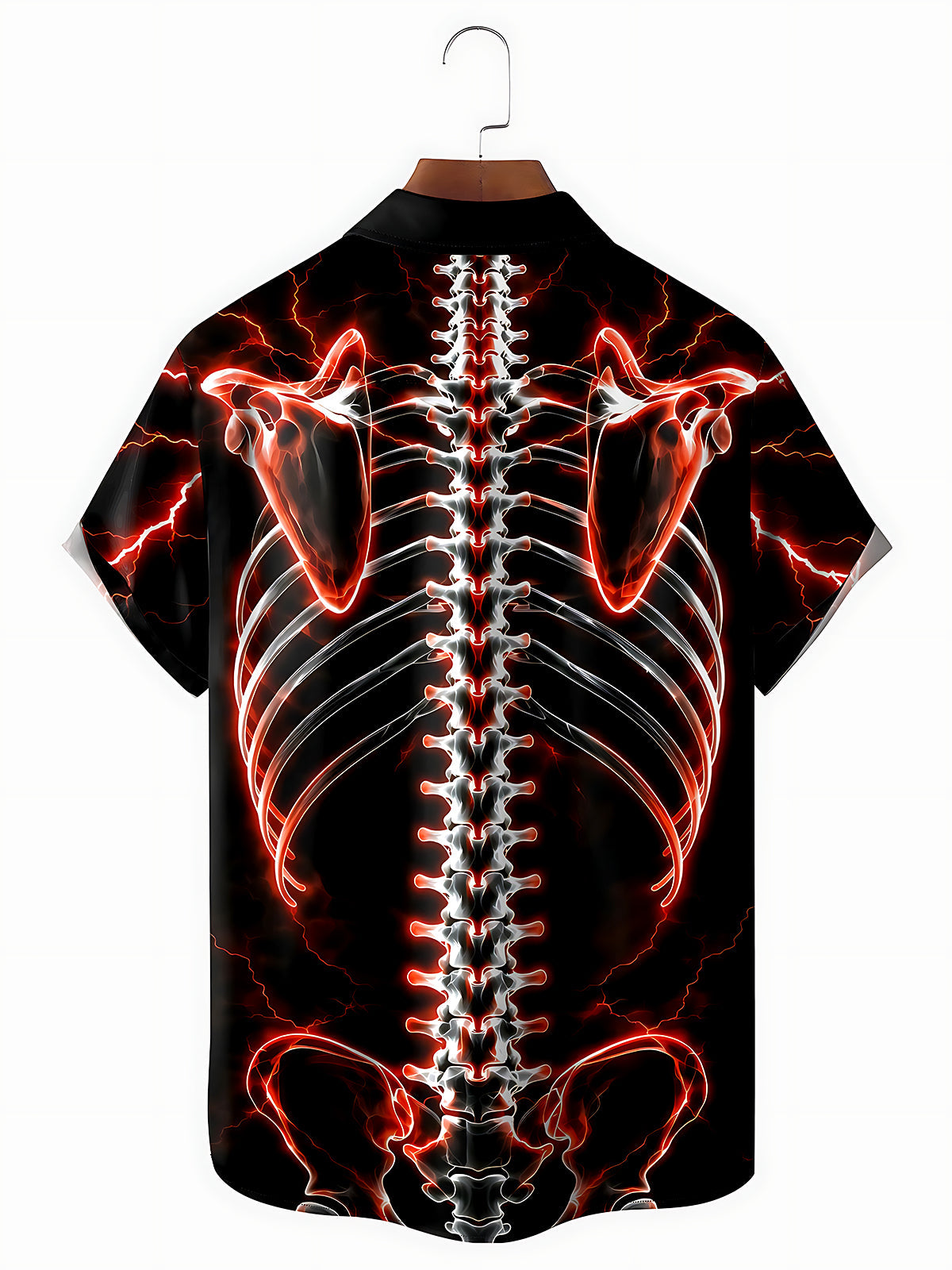 Dark Skull Bone Men's Pocket Short Sleeve Shirts