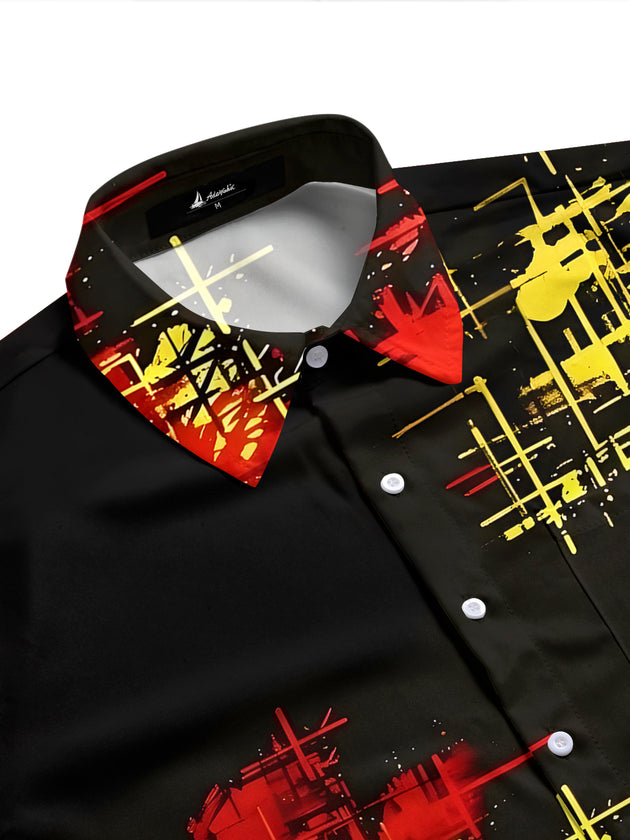 Tie Dye Men's Pocket Short Sleeve Shirts