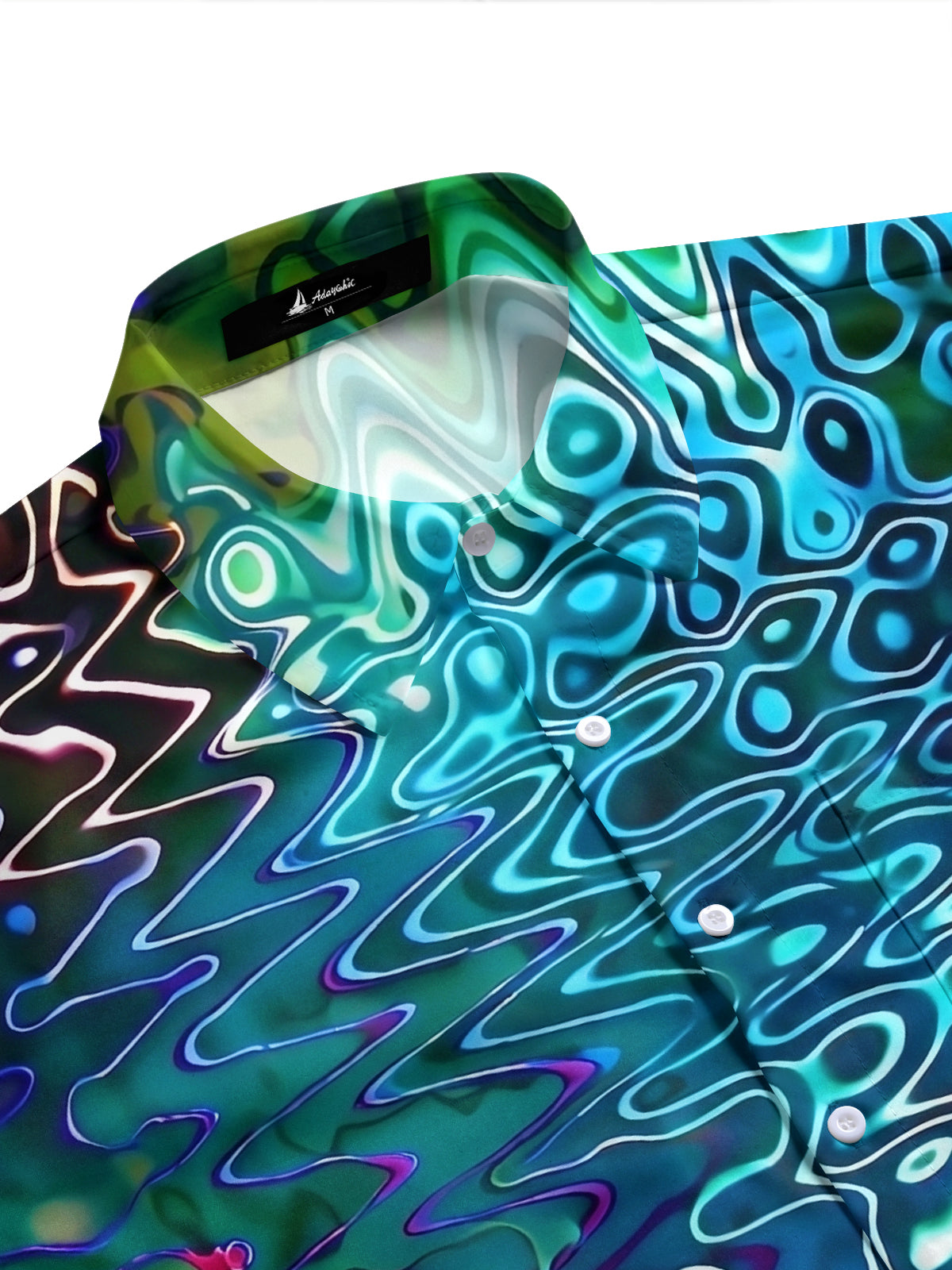 Abstract Men's Pocket Short Sleeve Shirts