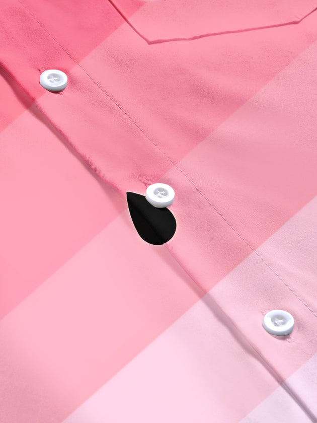 Watermelon Men's Pocket Short Sleeve Shirts