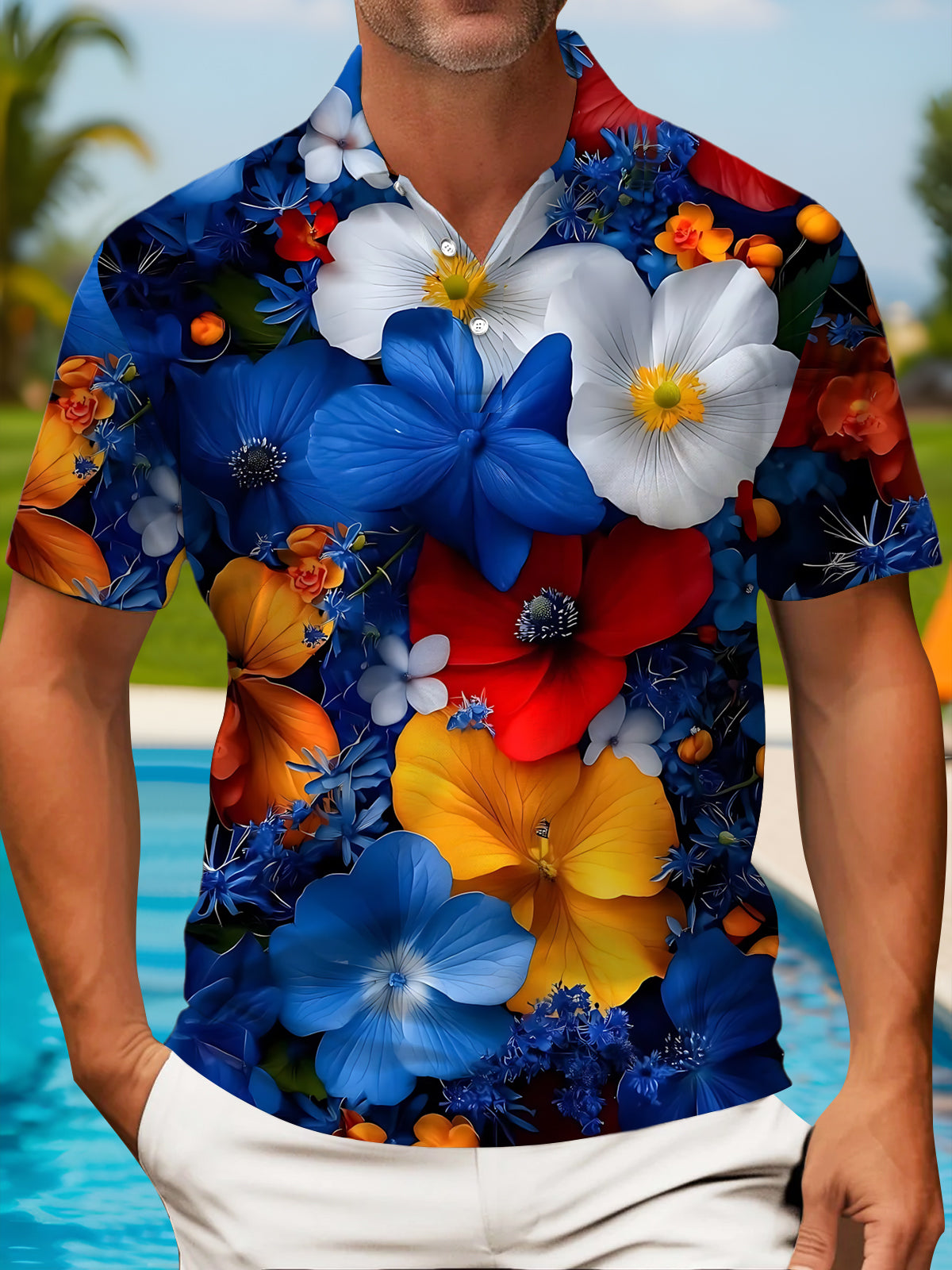 men's shirt front view
