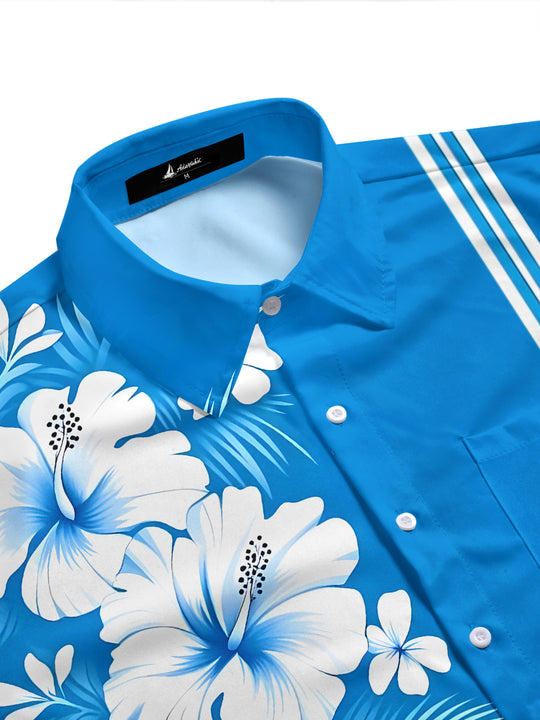 men's aloha shirt back view