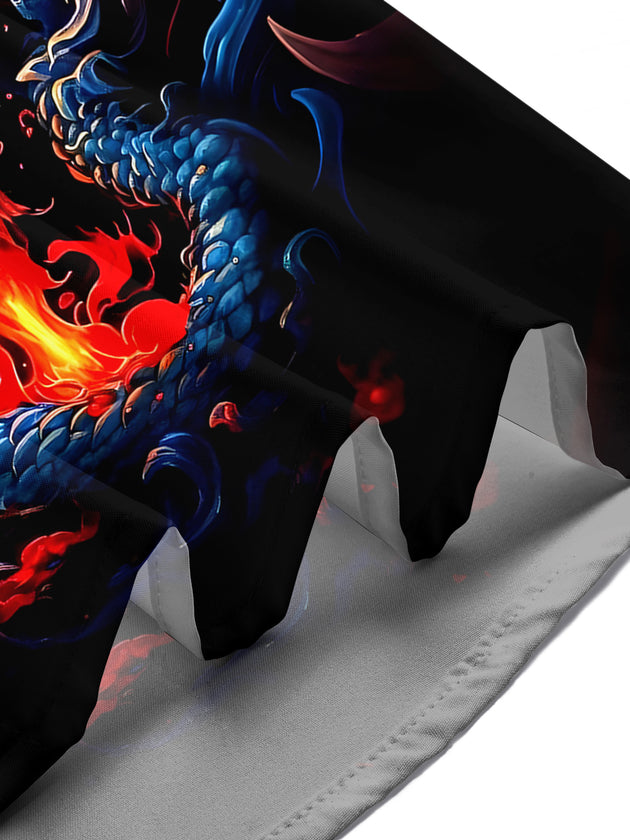 Dark Dragon Men's Pocket Short Sleeve Shirts