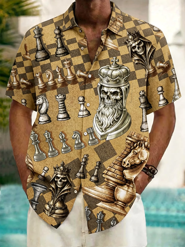 men's vintage style shirt front view