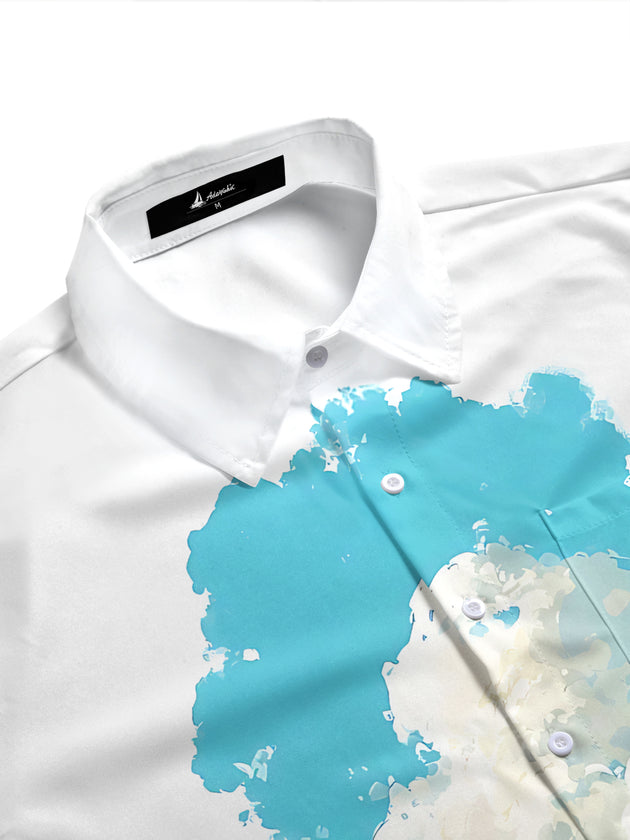 men's short sleeve shirt side view