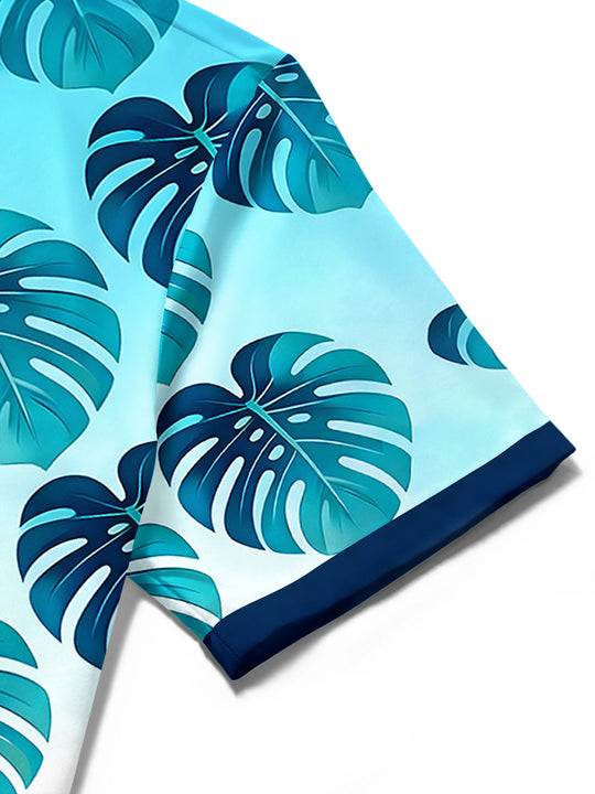 Hawaiian Leaf Men's Pocket Short Sleeve Shirts