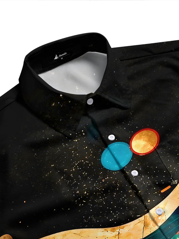 Geometry Men's Pocket Short Sleeve Shirts