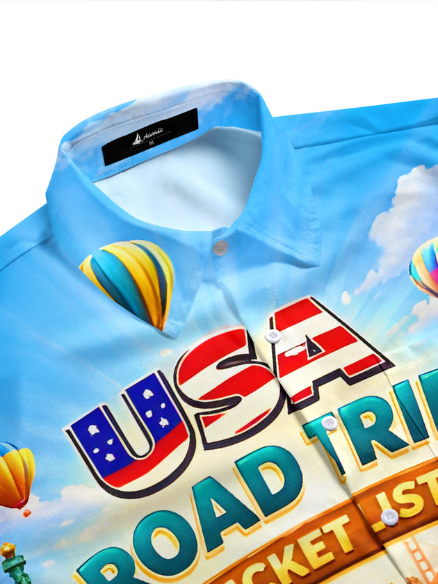 men's tropical shirt side view