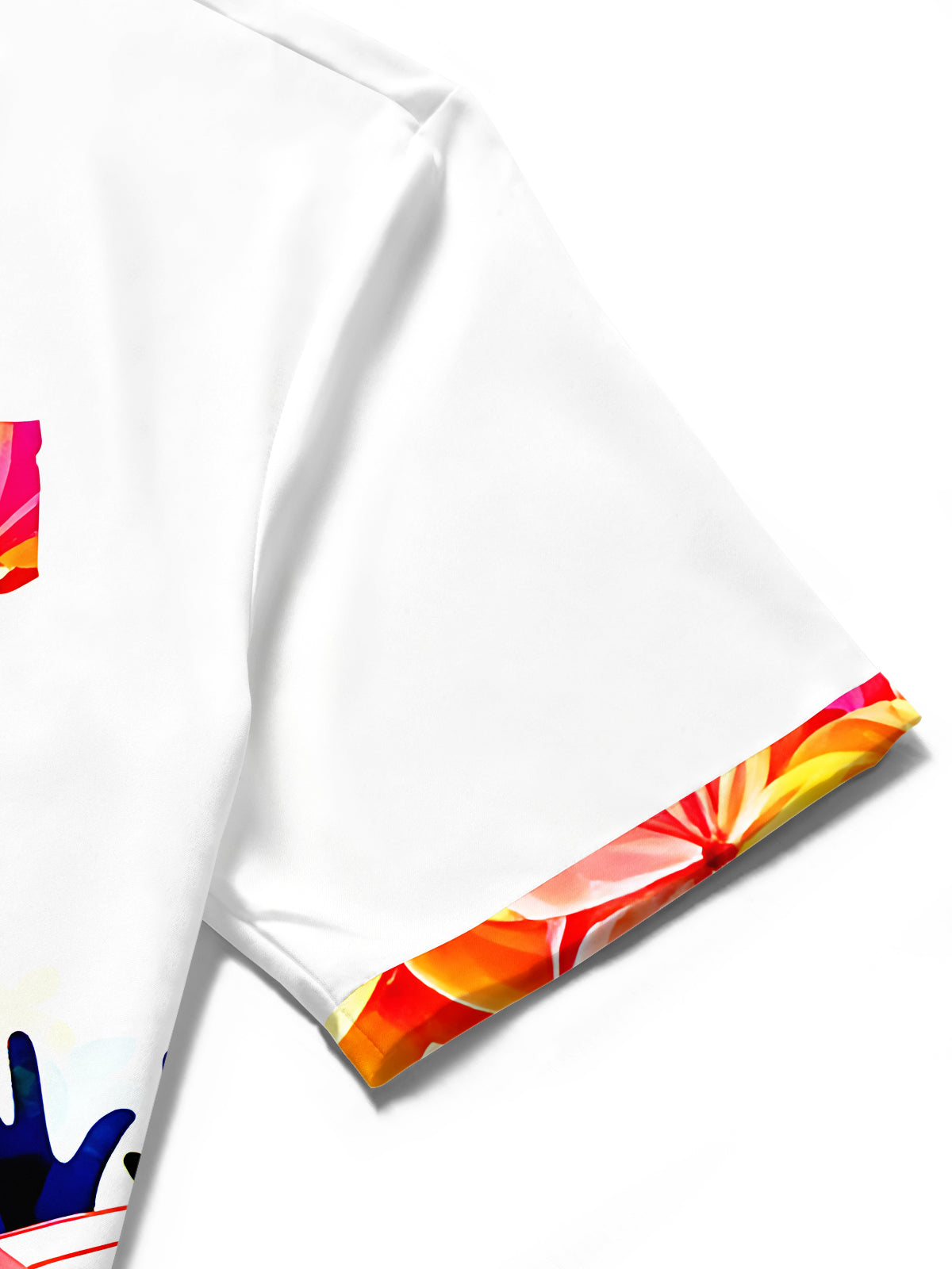 Adaychic Men's Graphic Colorful Cross Print Short Sleeve Shirt with Chest Pocket