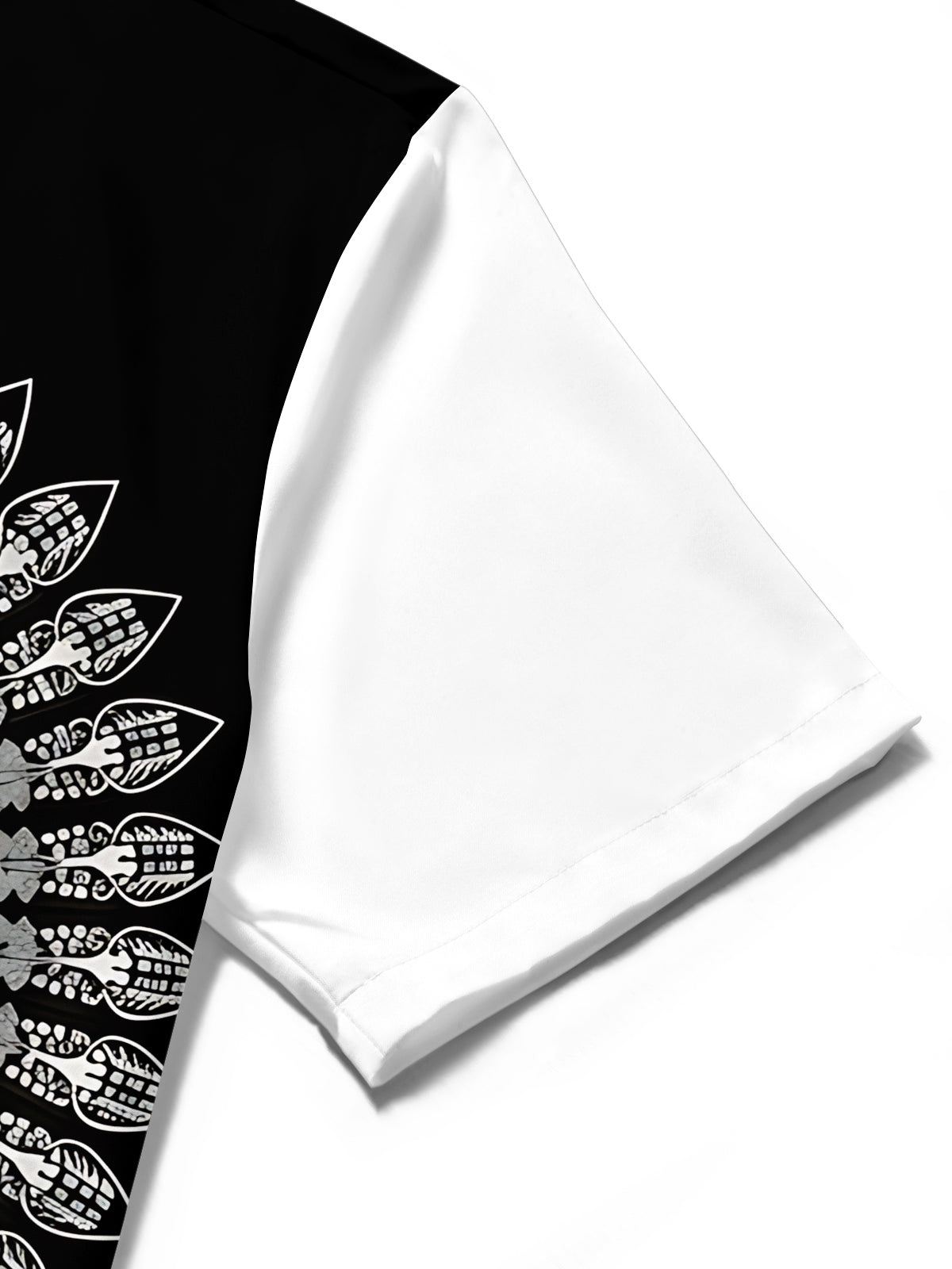 Adaychic Men's Graphic Guitar Mandala Print Short Sleeve Shirt with Chest Pocket