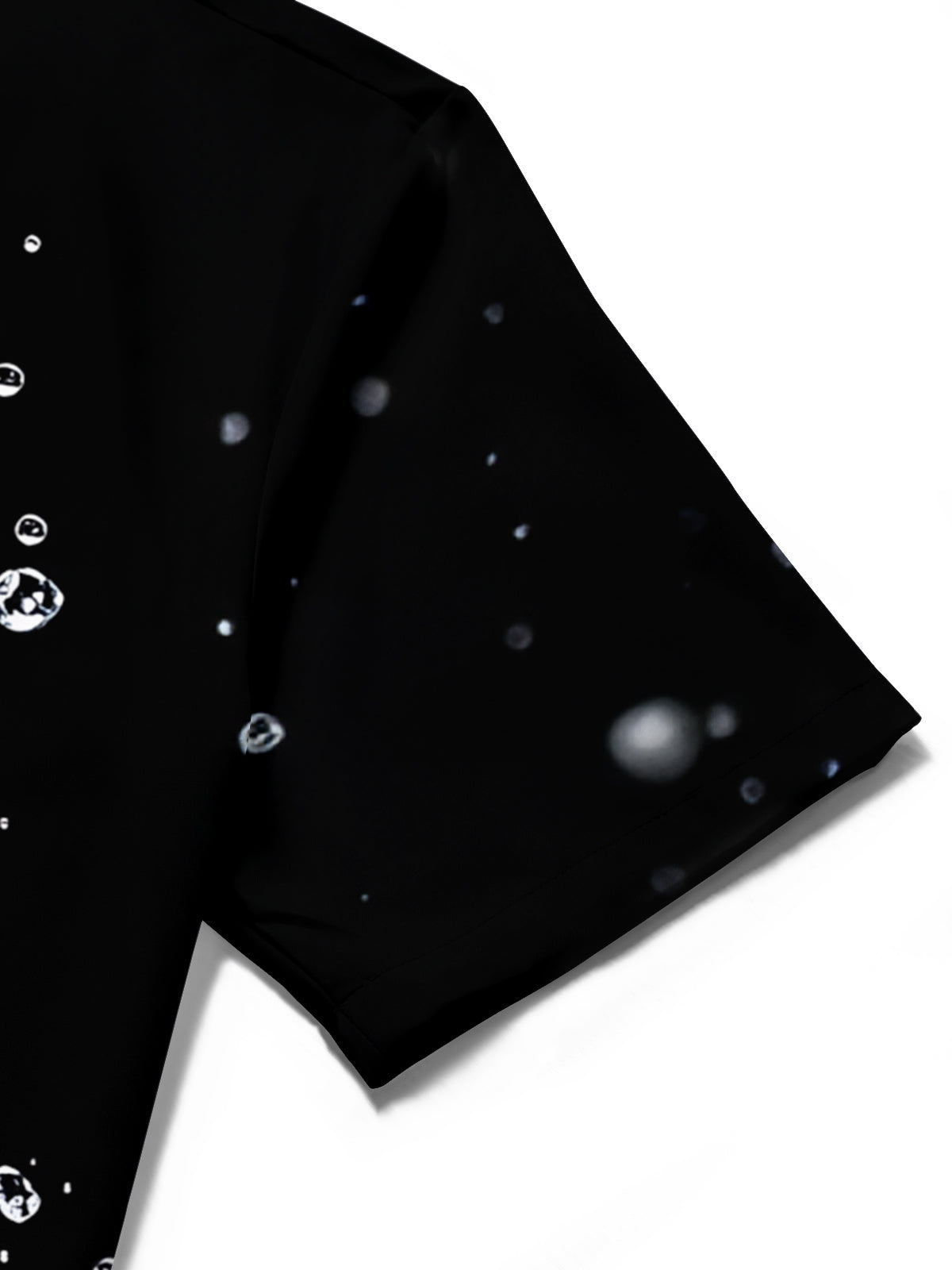 Adaychic Men's Hawaiian Lime Slices With Water Splash Print Short Sleeve Shirt with Chest Pocket