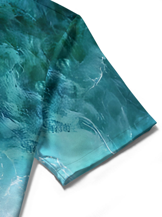 Ocean Pattern Women's Short Sleeve Shirts