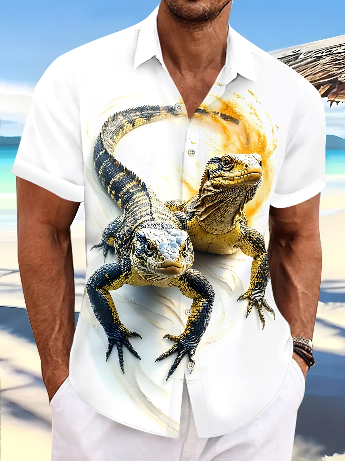 men's shirt front view
