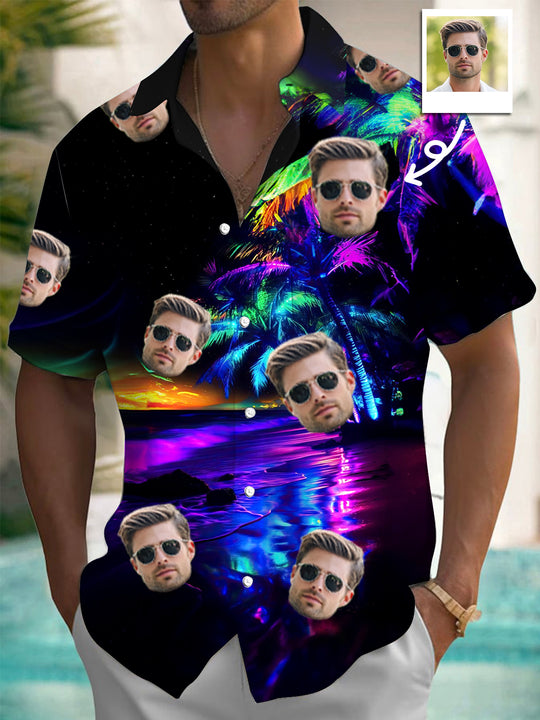 men's tropical shirt side view