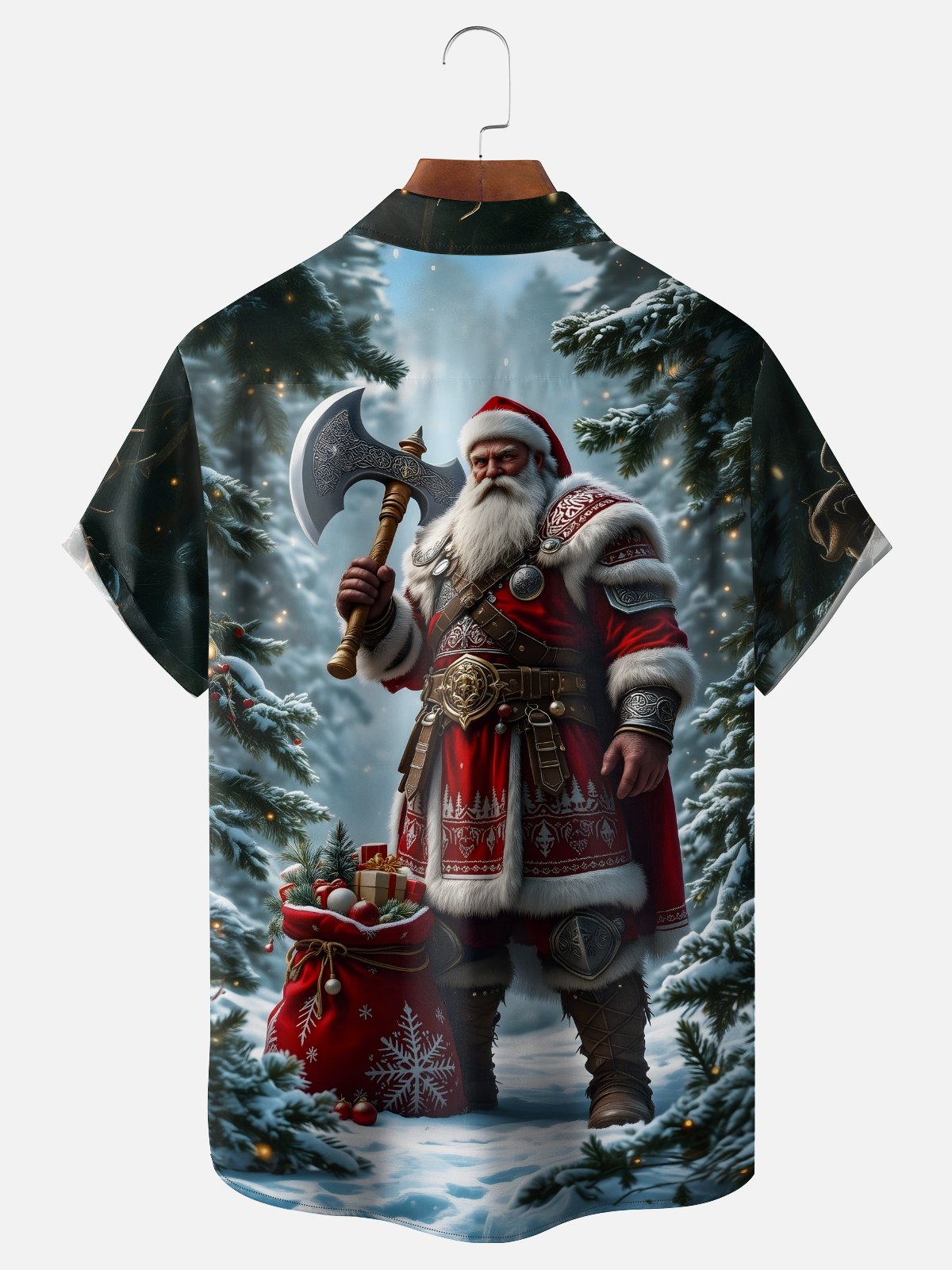 Christmas Men's Pocket Short Sleeve Shirts