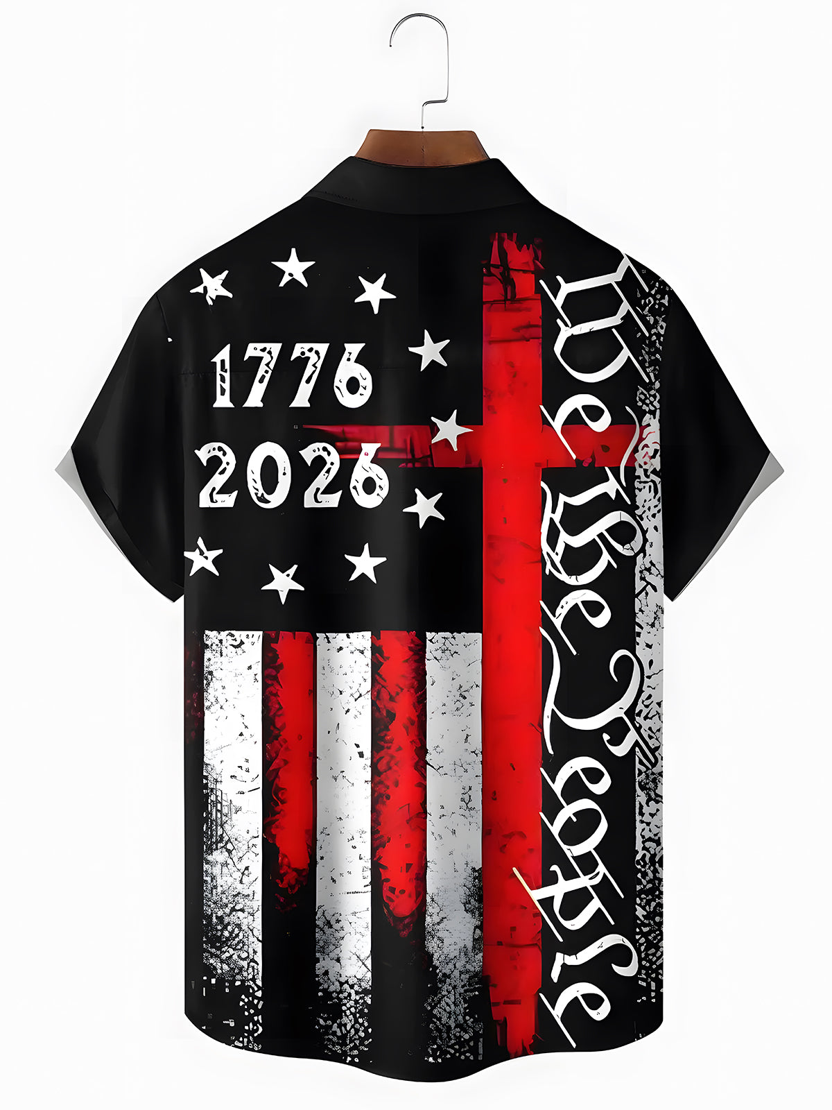 Independence Day Men's Pocket Short Sleeve Shirts