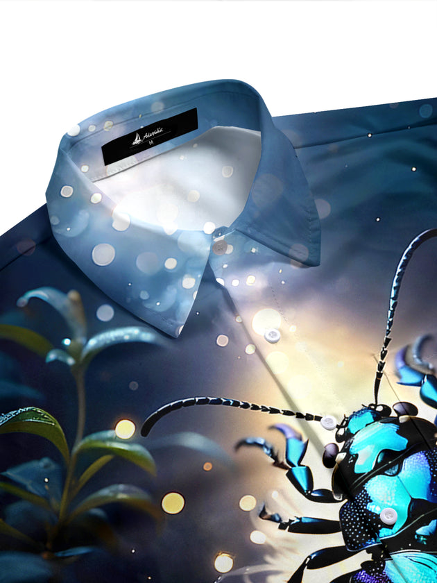 Insects Men's Pocket Short Sleeve Shirts