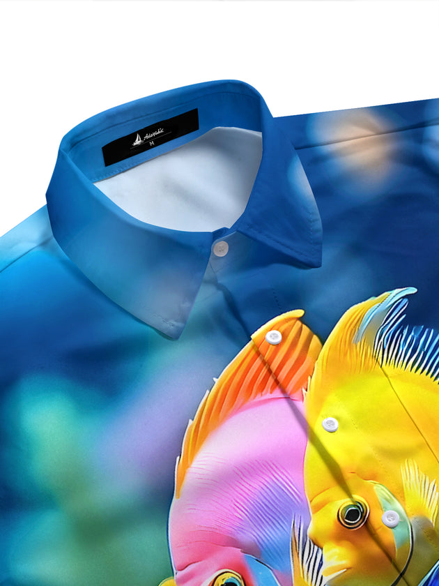 Hawaiian Fish Men's Pocket Short Sleeve Shirts
