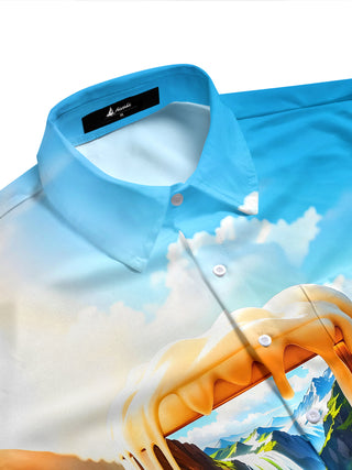 men's tropical shirt side view