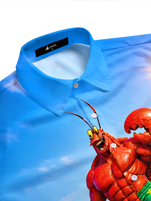 men's tropical shirt side view