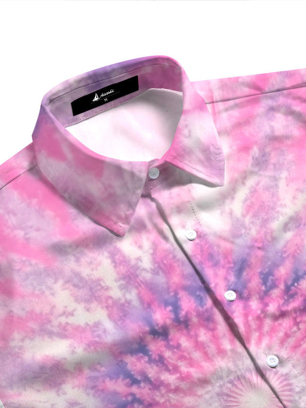 Tie Dye Abstract Women's Short Sleeve Shirts