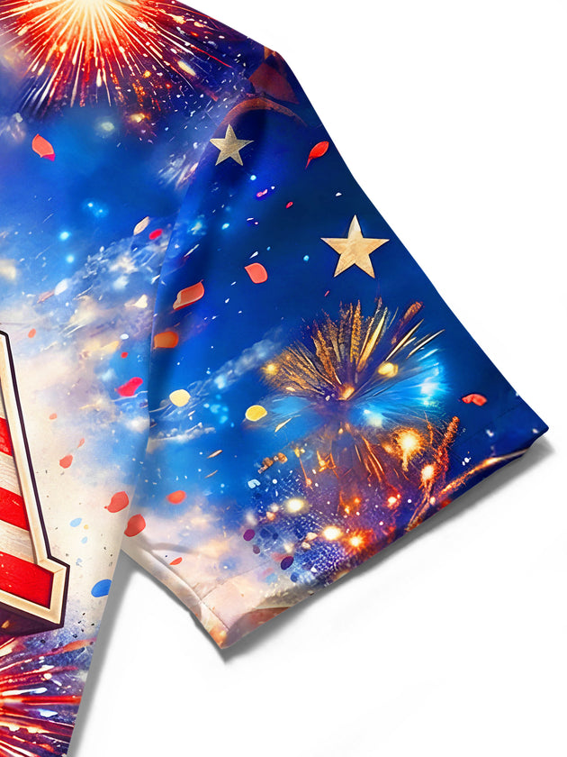 Holiday 2026 World Cup Theme Tournament Celebration Vibe Dynamic Soccer Graphic Print Men's Pocket Short Sleeve Shirts