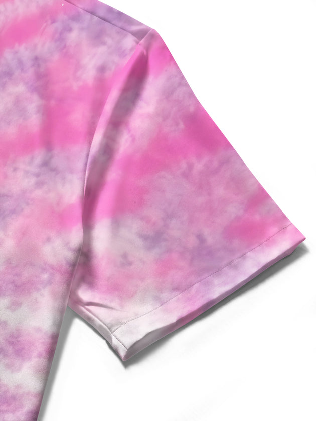 Tie Dye Abstract Women's Short Sleeve Shirts
