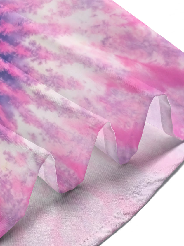 Tie Dye Abstract Women's Short Sleeve Shirts