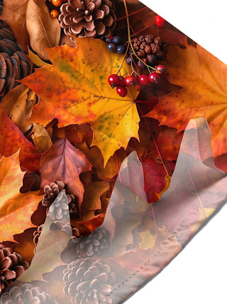 Adaychic Men's Short Sleeve Shirt - Thanksgiving Turkey With Cowboy Hat And Autumn Leaves Print with Chest Pocket