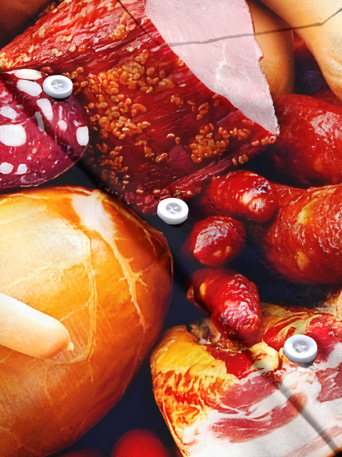 Food Men's Pocket Short Sleeve Shirts