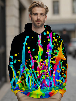 men's tie dye shirt front view