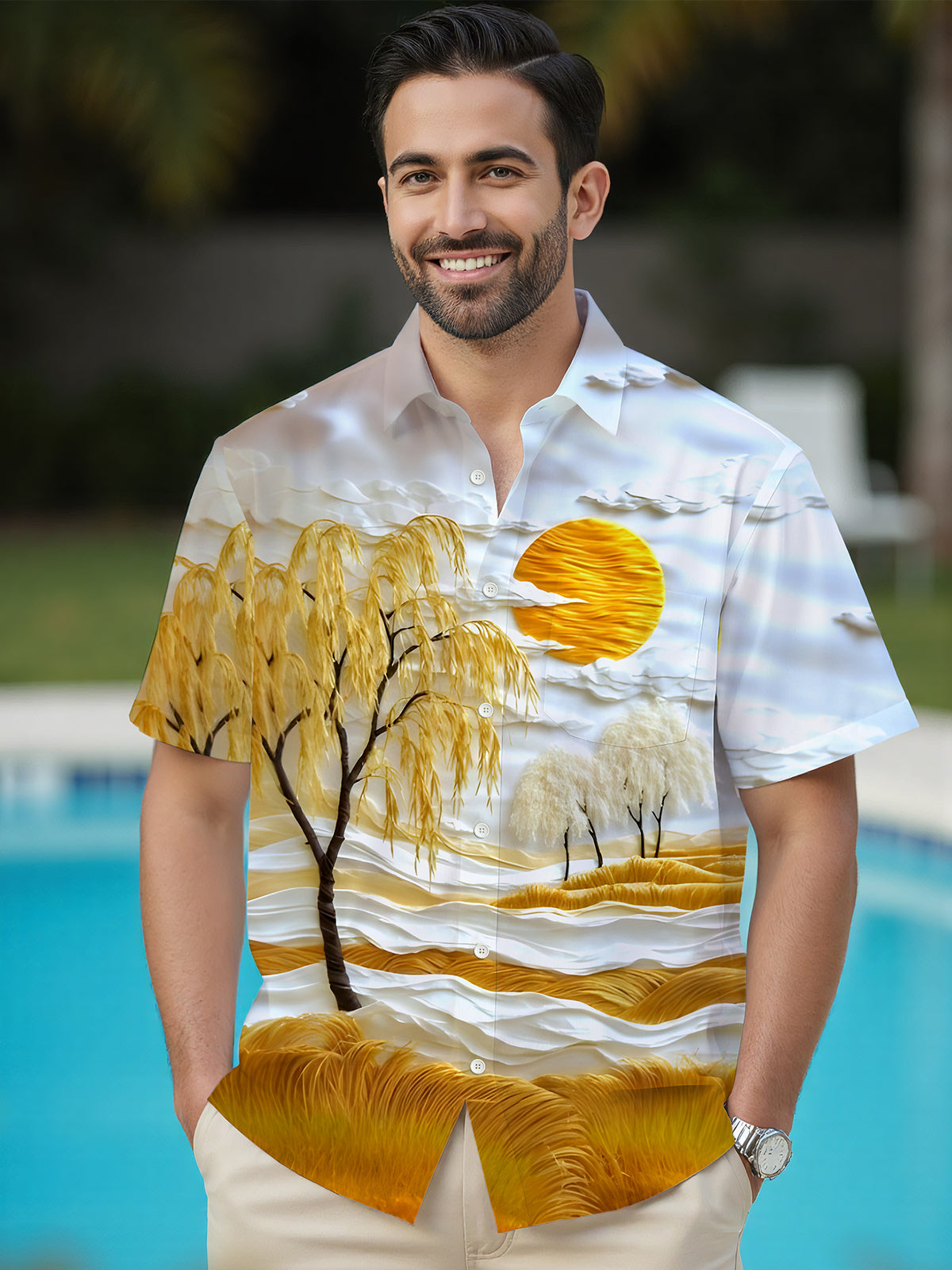 Tree Men's Pocket Short Sleeve Shirts