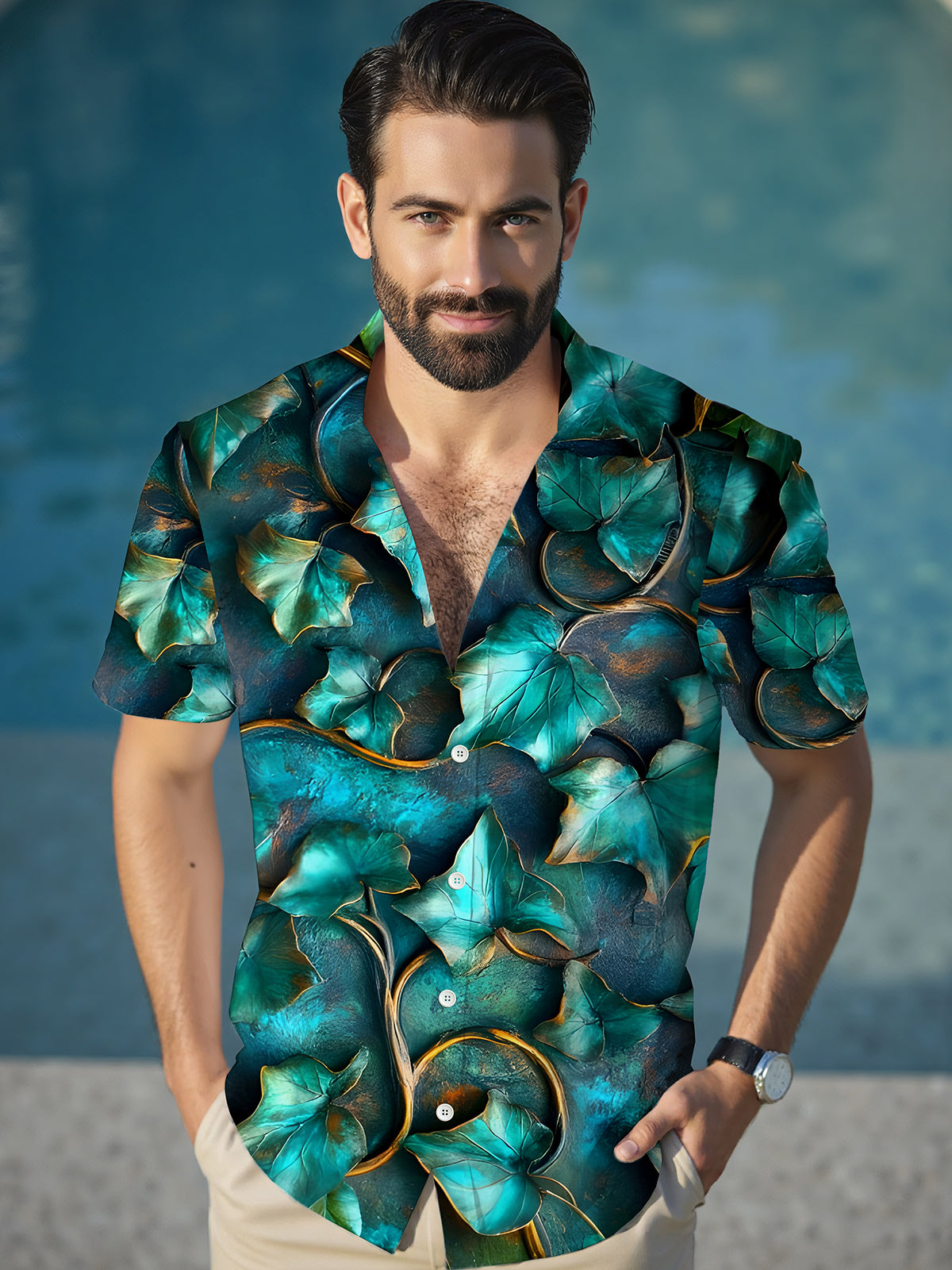 Leaf Men's Pocket Short Sleeve Shirts