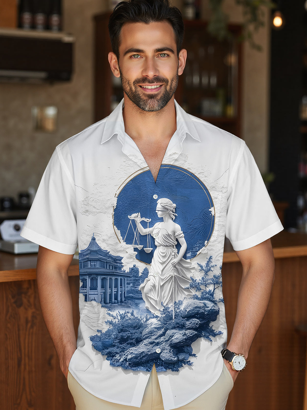 Themis Law Men's Pocket Short Sleeve Shirts