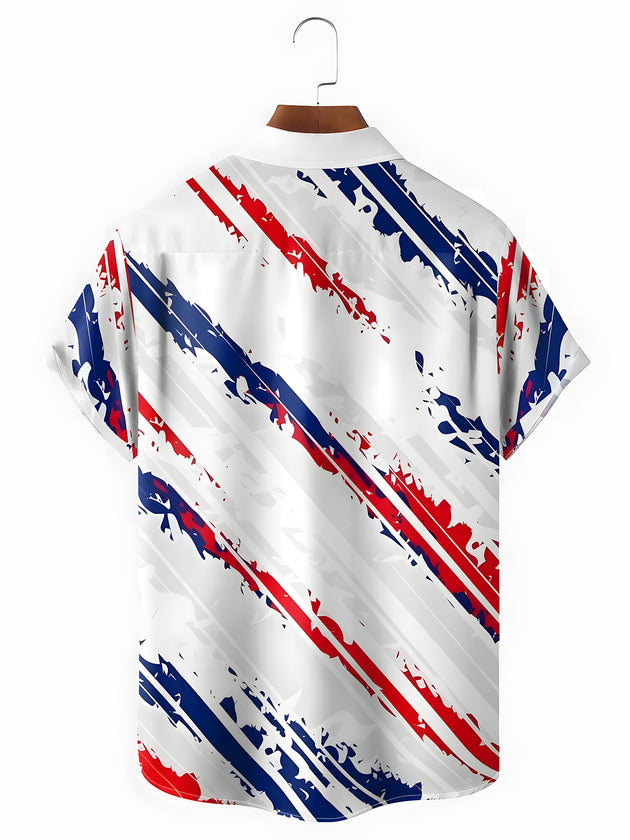 men's patriotic shirt back view
