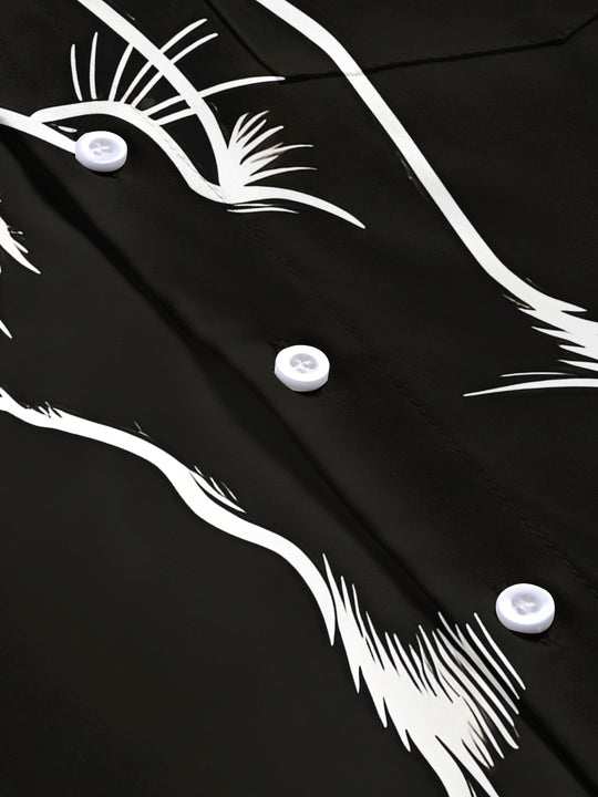 Cat Men's Pocket Short Sleeve Shirts