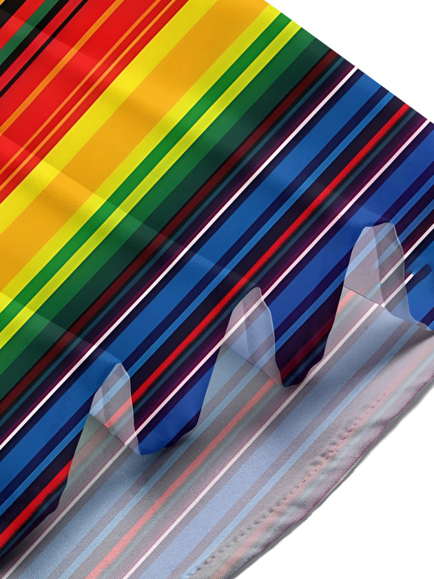 Stripes Men's Pocket Short Sleeve Shirts