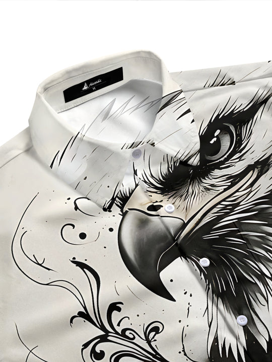 Retro Eagle Men's Pocket Short Sleeve Shirts